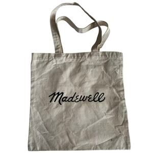 Madewell Canvas Cream Tote Bag